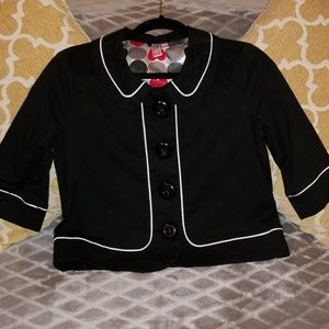 Dolled Up Cropped Black Jacket